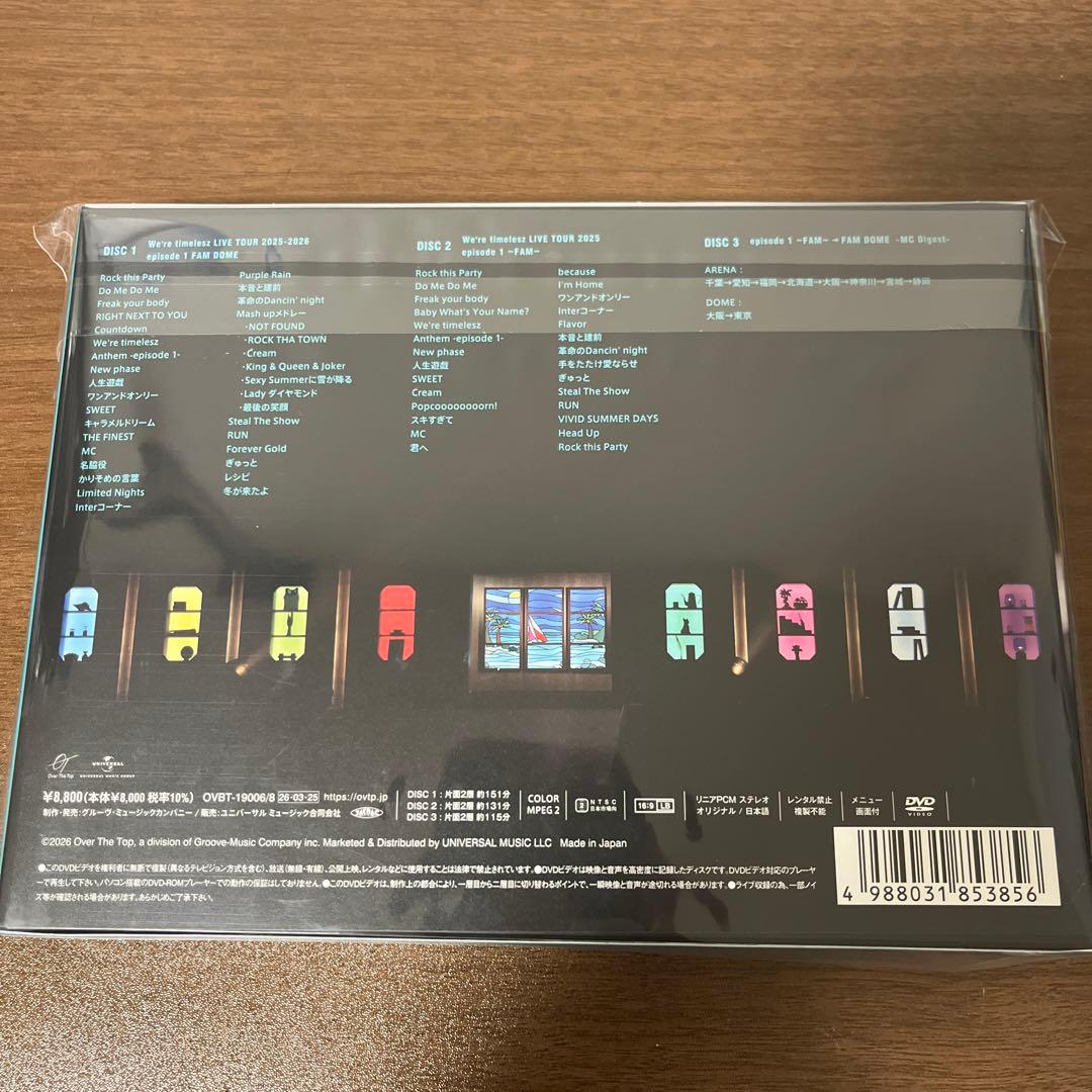 ミュージック timelesz/We're timelesz LIVE TOUR DVD