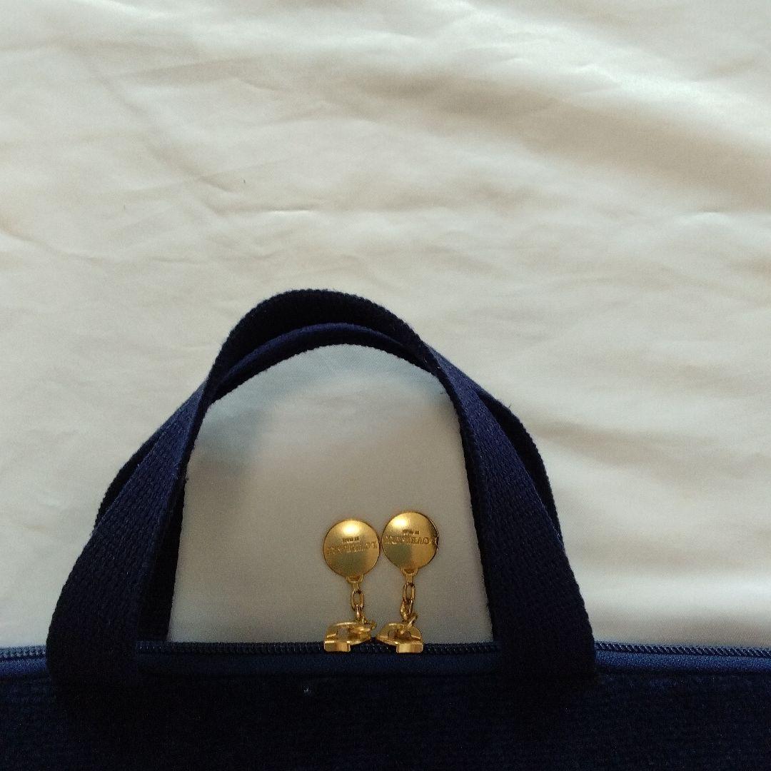 【美品】FEILER オールドテディ♥ネイビー タブレットバッグ