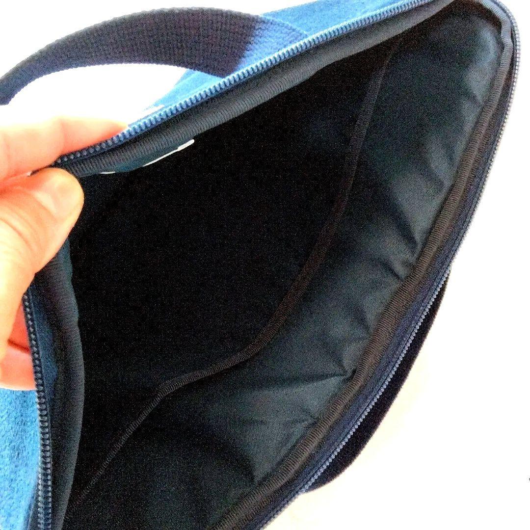 【美品】FEILER オールドテディ♥ネイビー タブレットバッグ