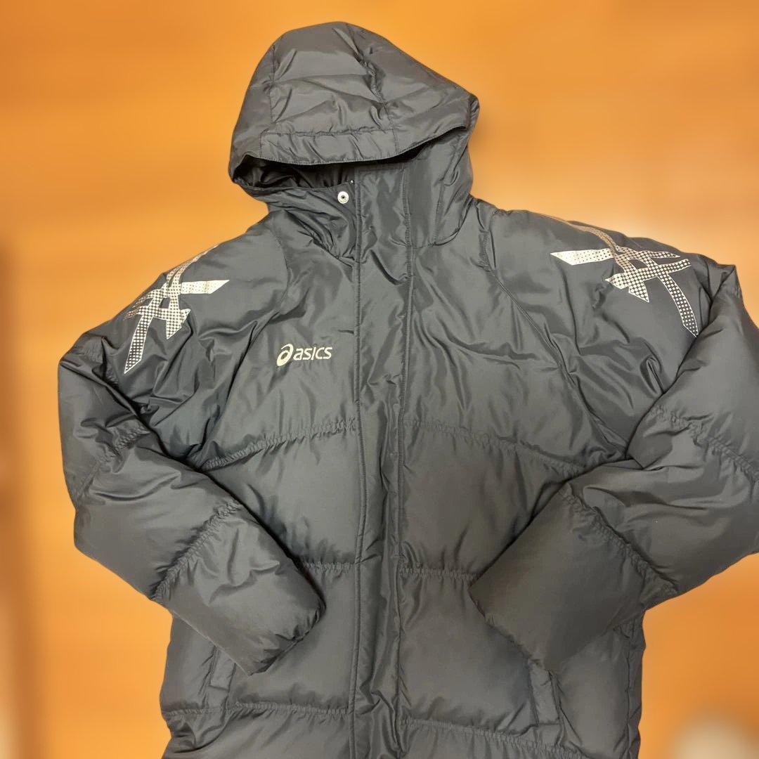 asics ベンチコート　ダウンロングコート　XA731N サイズO