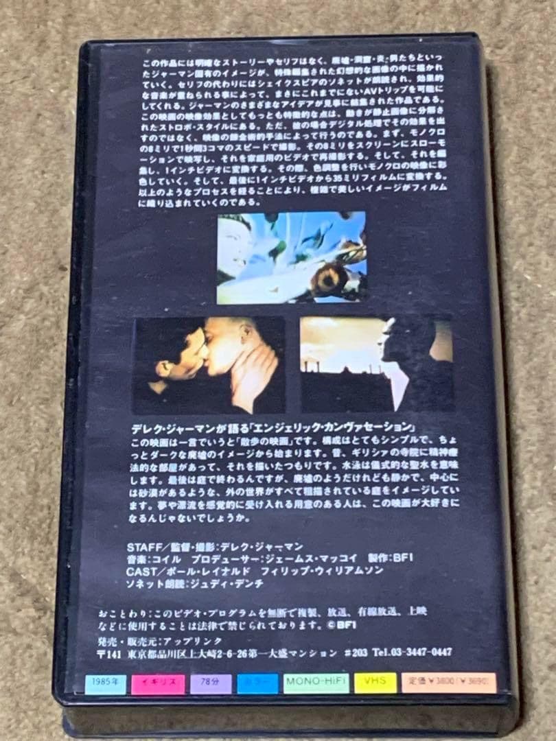 デレク・ジャーマン：フィルム・コレクション Vol.1 VHSビデオ