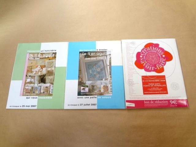 フランス クロスステッチ雑誌 De fil en aiguille 11冊セット