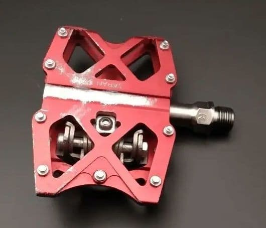 MKS 三ヶ島 SOLUTION ペダル 赤 SPD対応 片面ビンディング