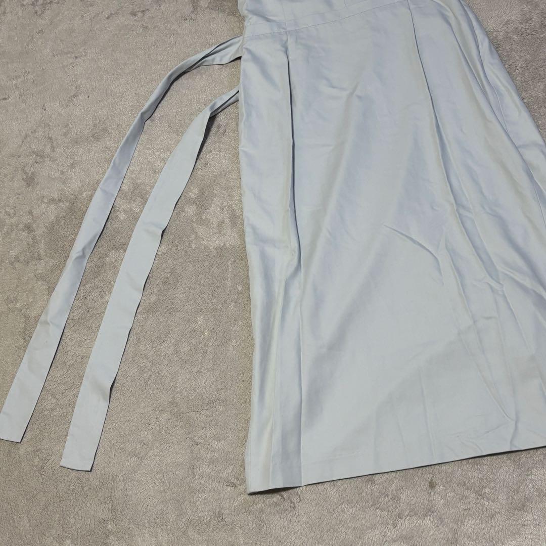 未使用 トゥモローランドコレクション カシュクールラップワンピース コットン S