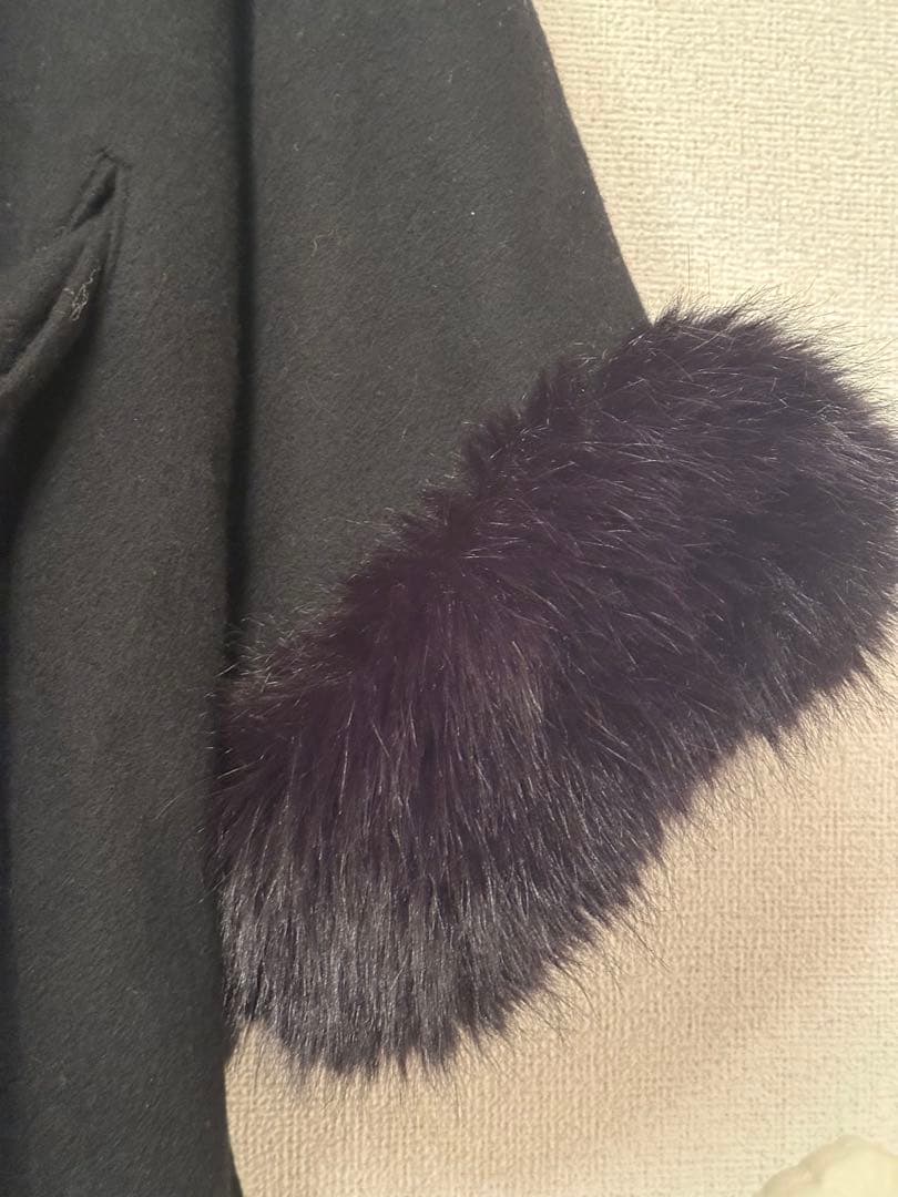 美品CELFORD/セルフォード ファーポンチョコート