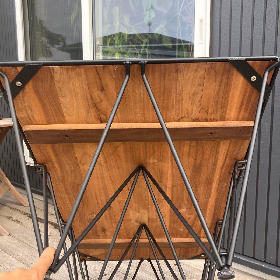 北欧レトロ インダストリアル アイアンフレーム 無垢材 木製ローテーブル 鉄製