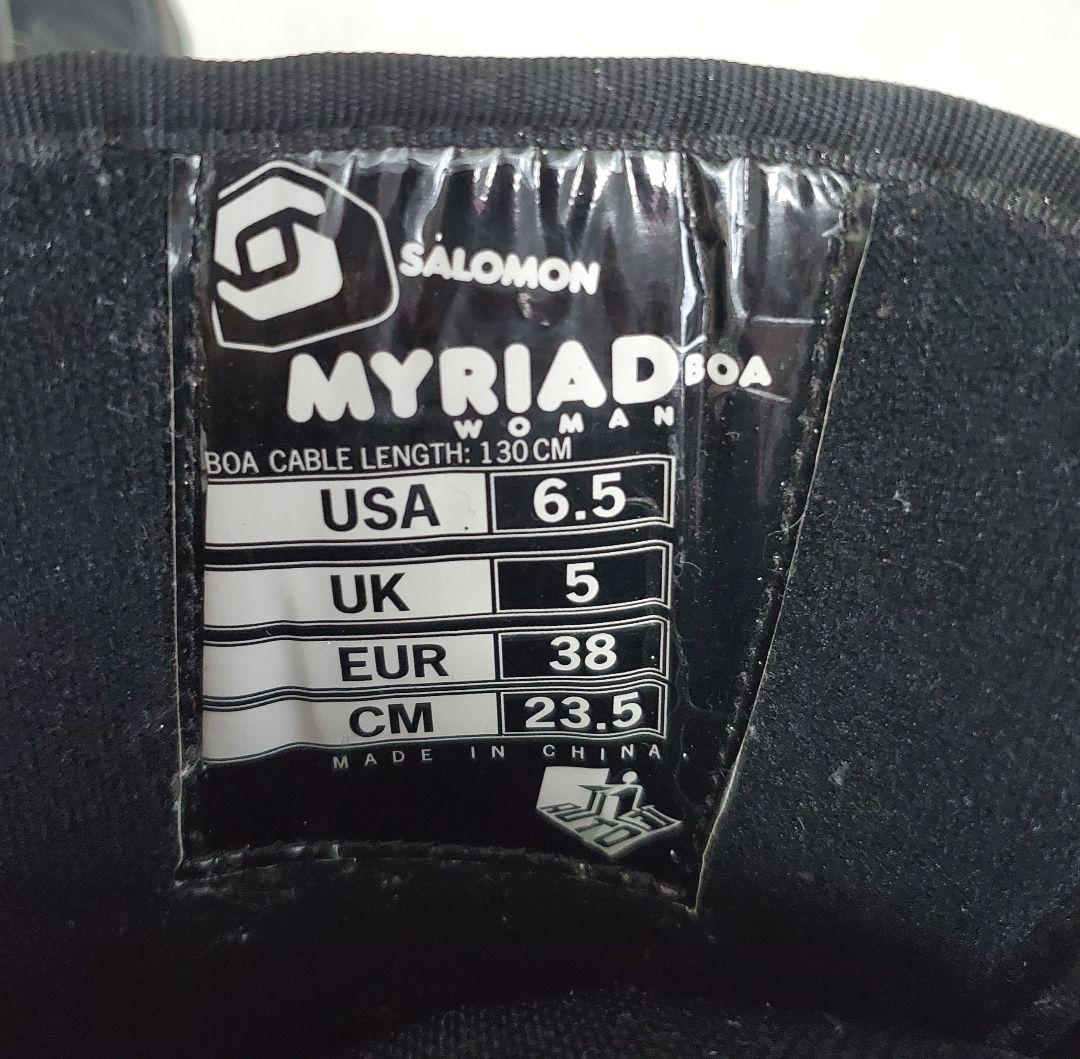 美品✨️SALOMON MYRIAD BOA スノーボードブーツ 23.5