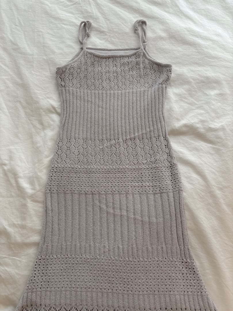 【ANDMARY】Layered crochet dress (LVD, F)