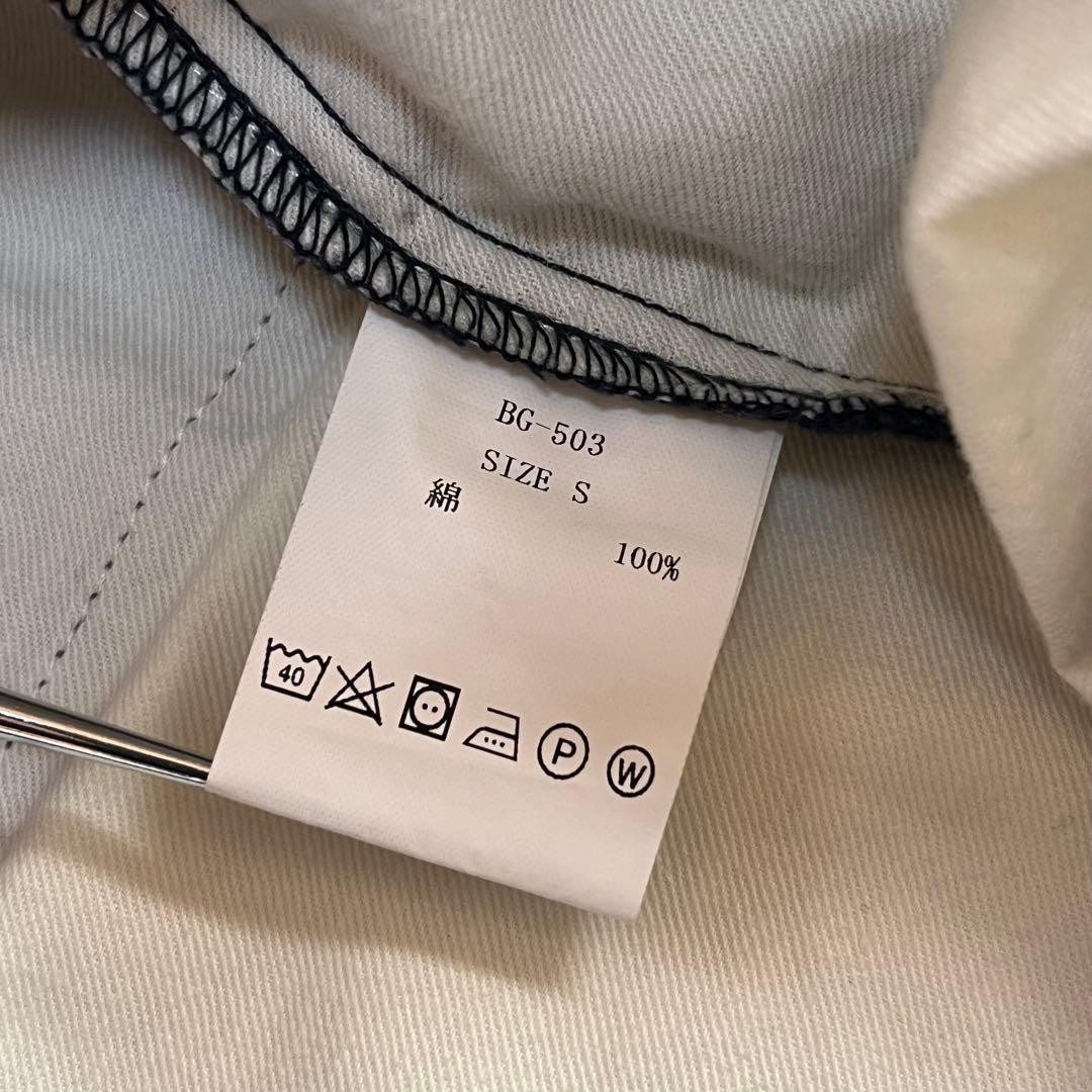 BOGEN ボーゲン カジュアルパンツ チノパン 刺繍 S 日本製 ネイビー