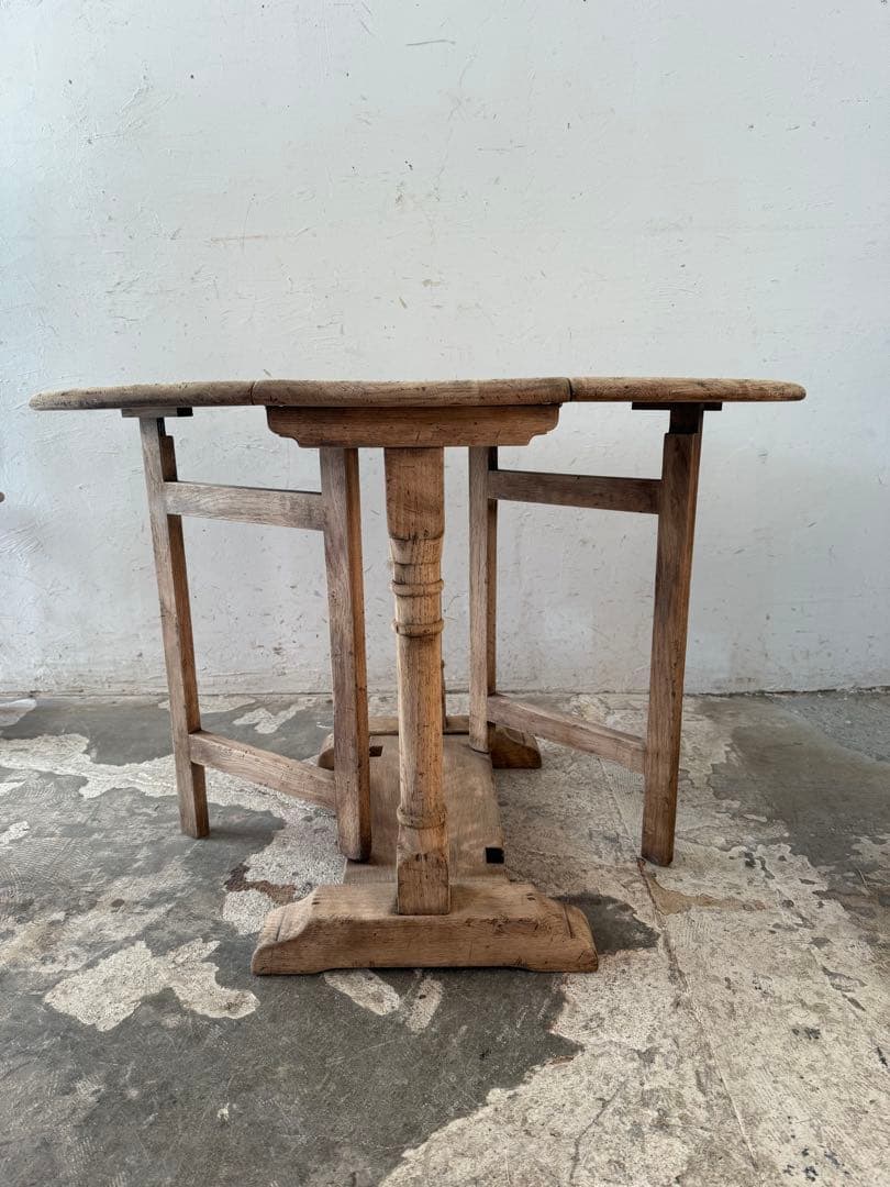 ビンテージ　ゲートレッグテーブル ドロップリーフテーブル 剥離