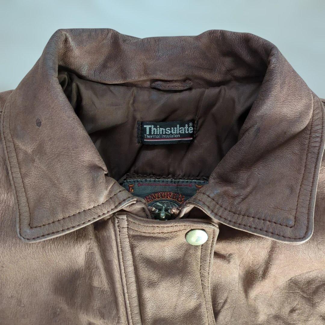 90s WILSONS Thinsulate レザージャケット ブラウン　L