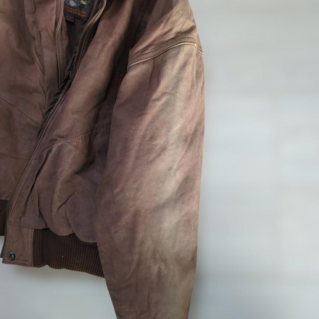 90s WILSONS Thinsulate レザージャケット ブラウン　L