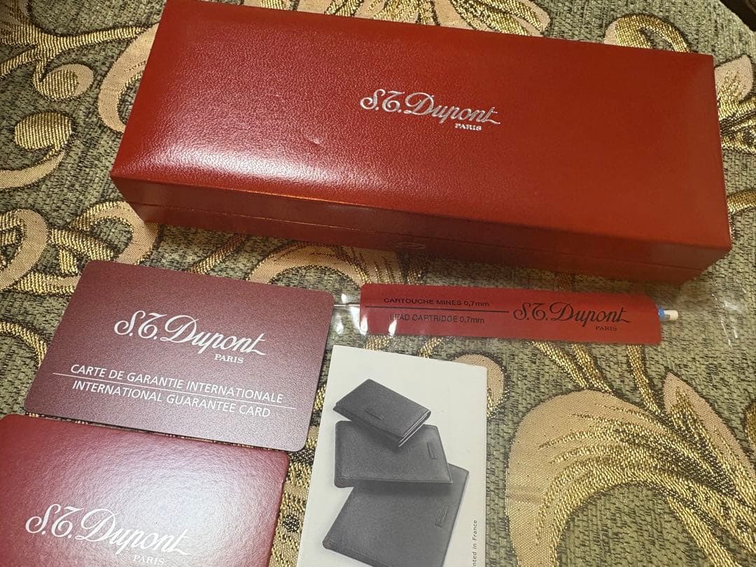 S.T.Dupont デュポン 回転繰り出し式 ボールペン シルバー