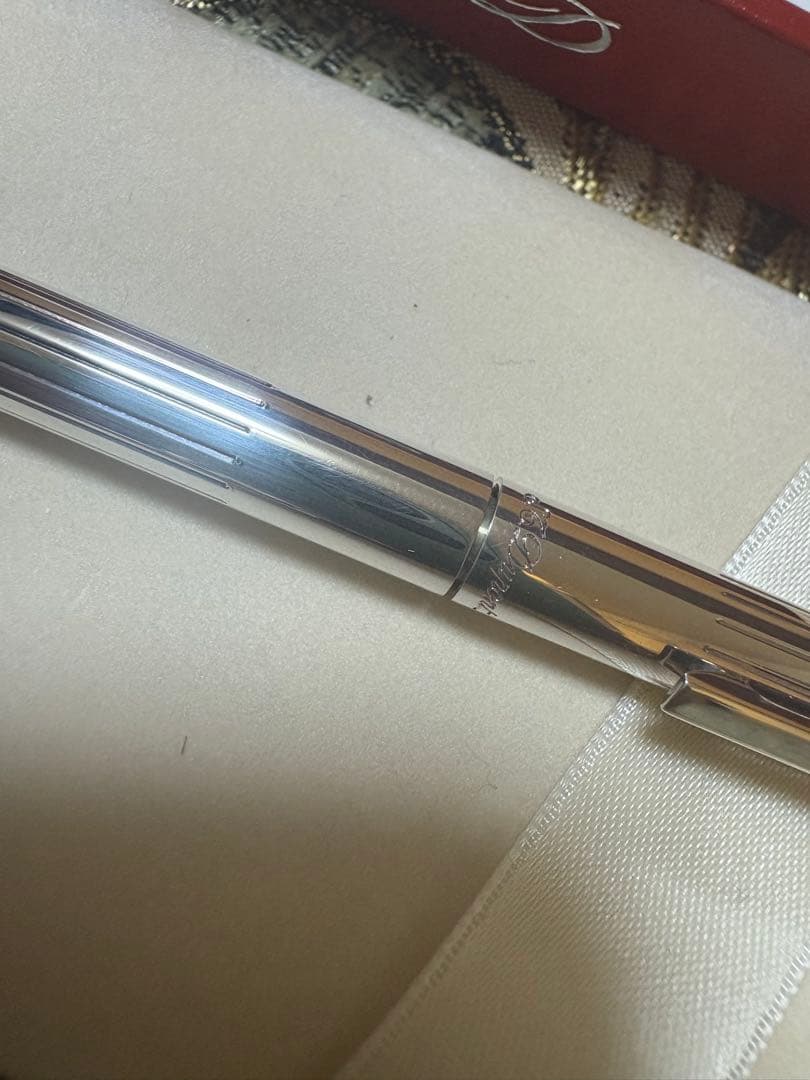 S.T.Dupont デュポン 回転繰り出し式 ボールペン シルバー