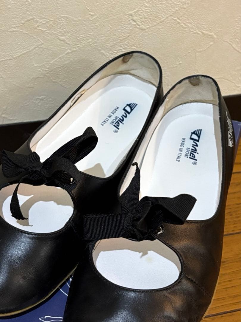 ANNEL アニエル レザーリボンパンプス サイズ38