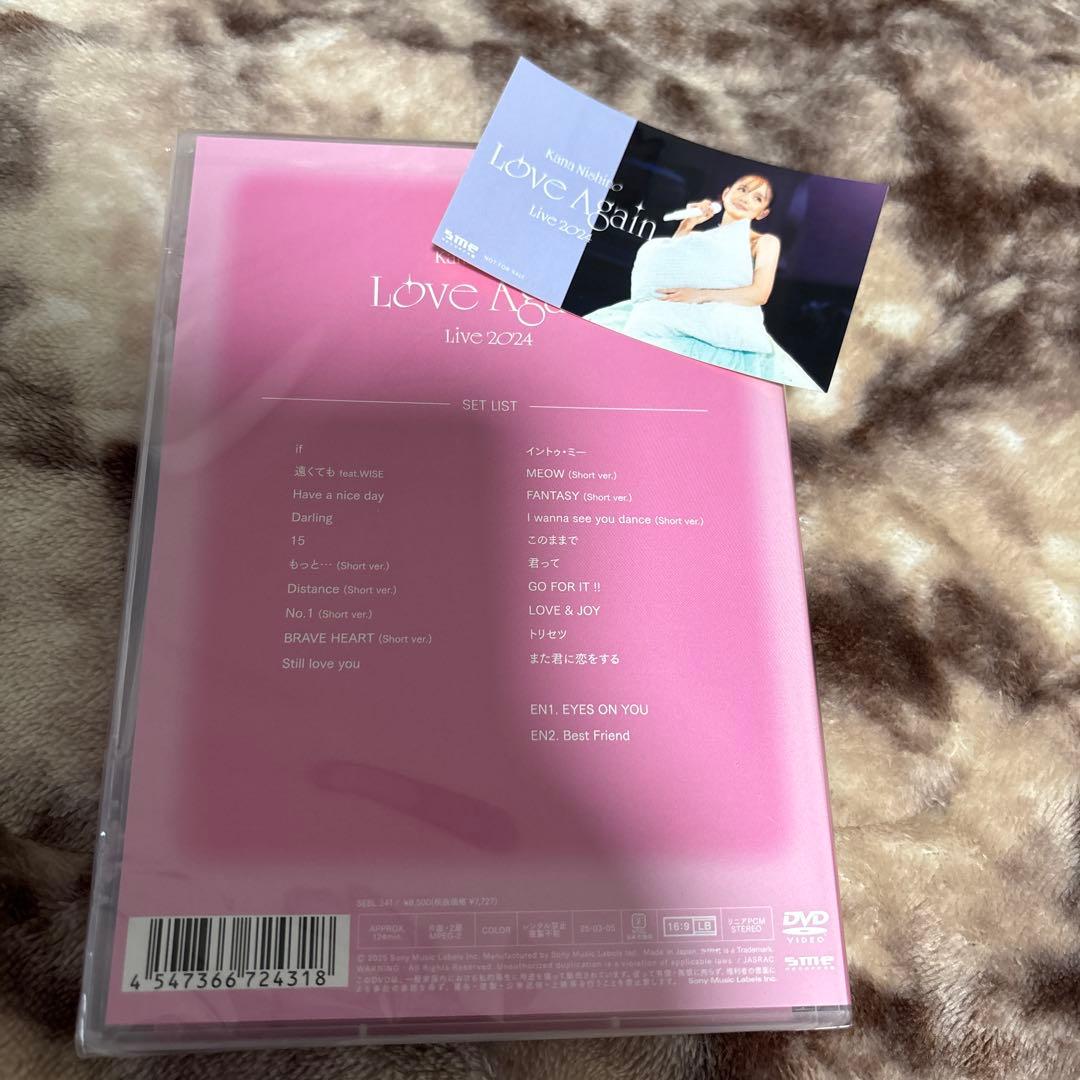 西野カナ Love Again Live 2024 DVD ライブ