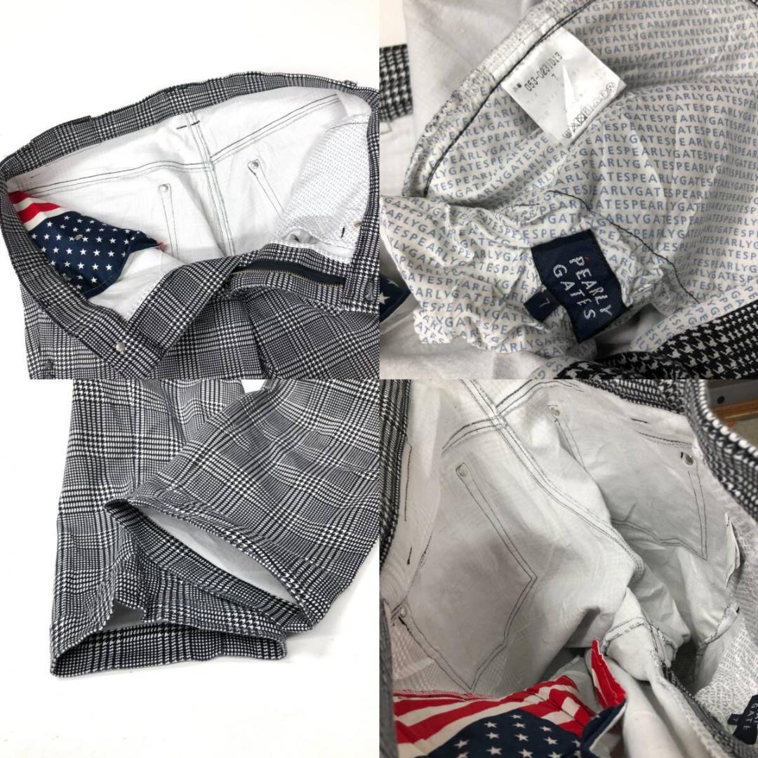 パーリーゲイツ ストレッチゴルフパンツ 千鳥柄 053-0231013 7サイズ