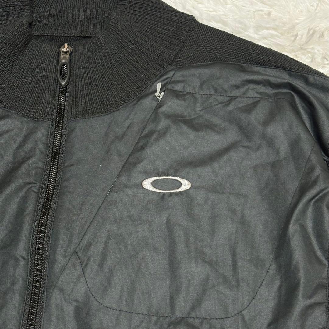 OAKLEY オークリー　メンズ　ゴルフウェア　ナイロン　ブルゾン　黒　XL