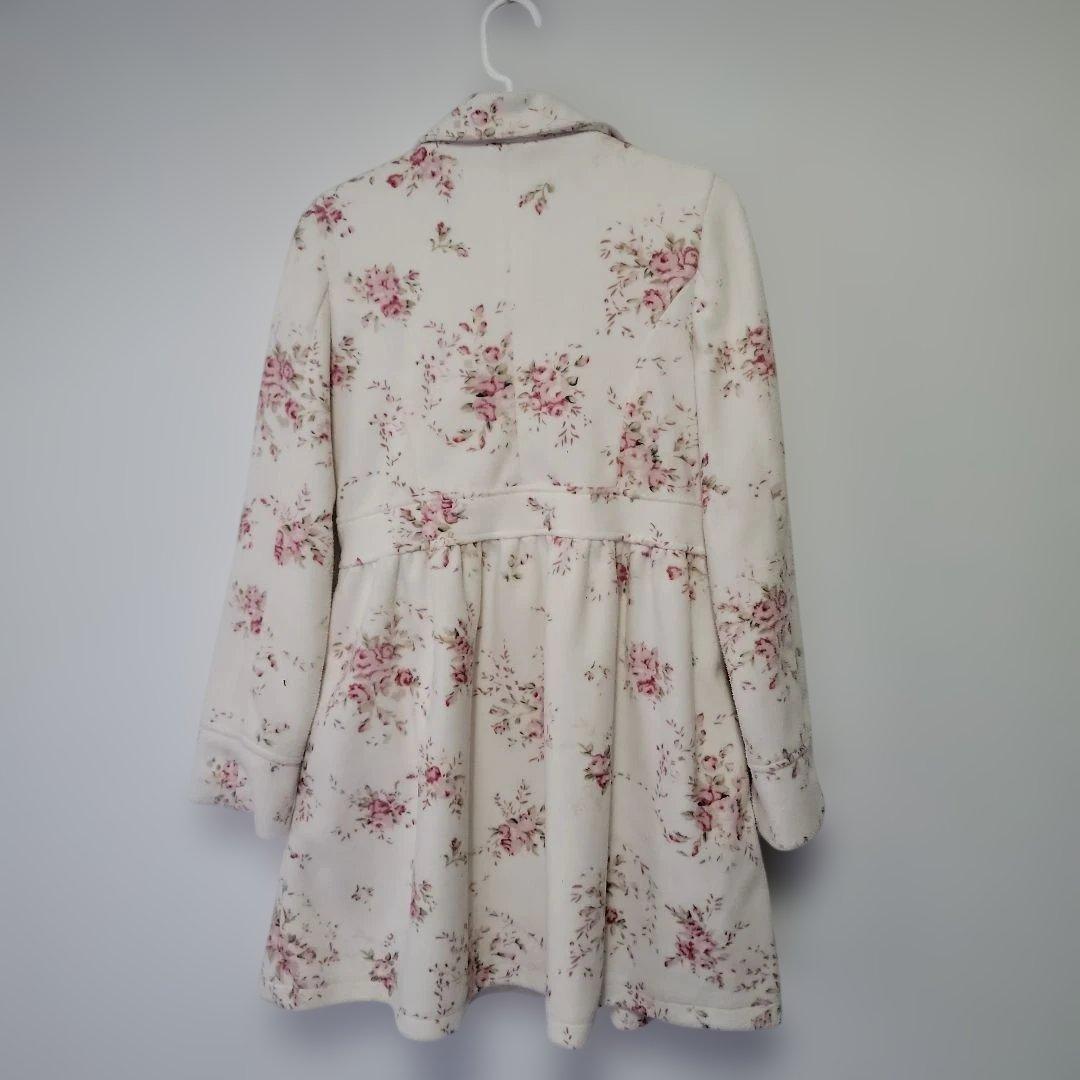 【最終値下げ‼】【LIZ LISA】バラ柄 Aラインコート