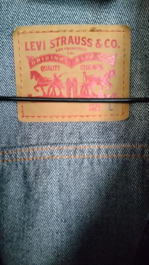 LEVI'Sデニムジャケットｌサイズ