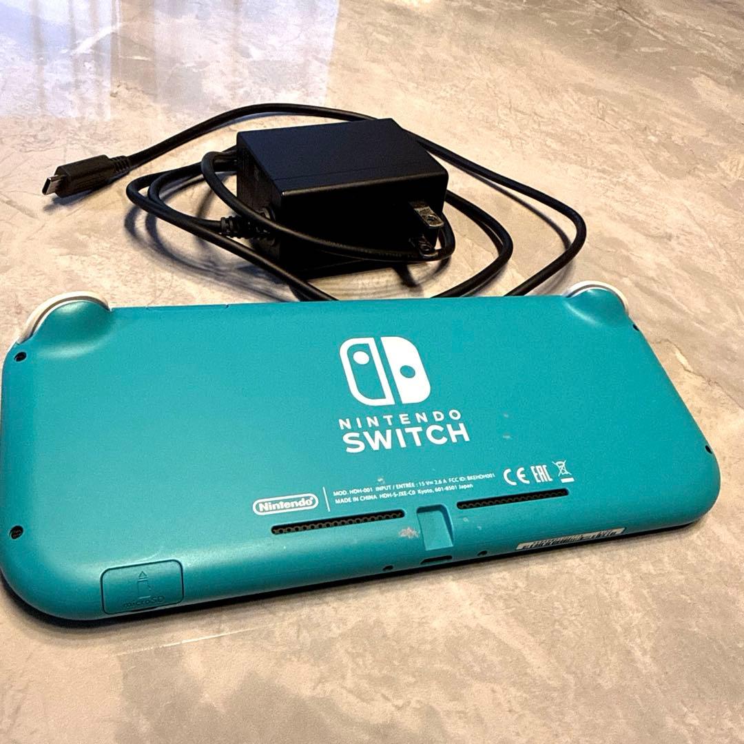 【美品】Nintendo Switchライト　ターコイズ　充電器セット