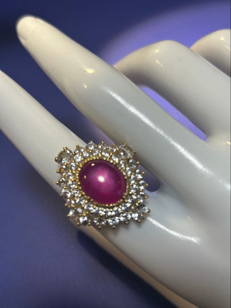 ルビー✖️グリーンガーネットリング11.5号