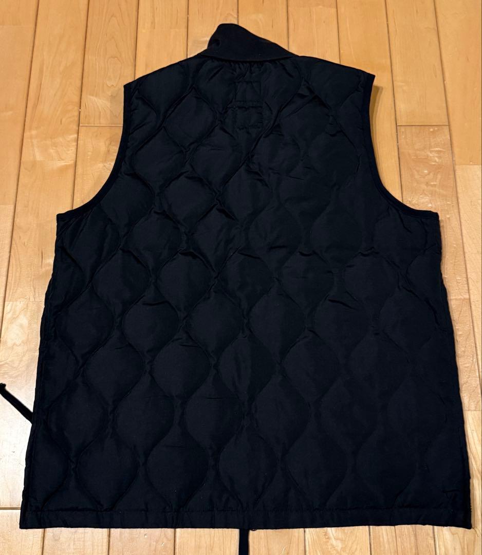 TAION ミリタリー リブハイネックWジップ ダウンベスト　サイズXXL