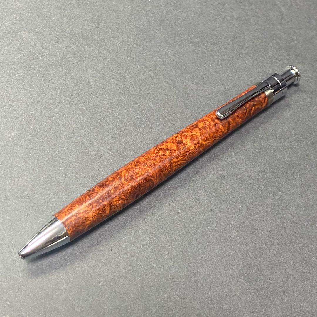 工房楔　ルーチェペン　花梨こぶ杢　花梨瘤