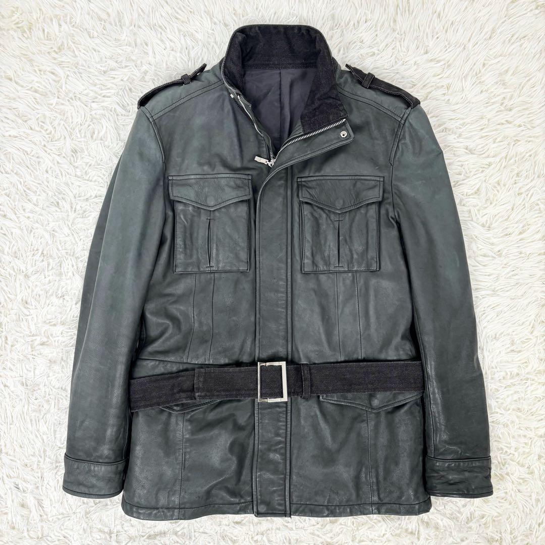 KENJI ITO × コムサ コレクション M-65 レザージャケット M