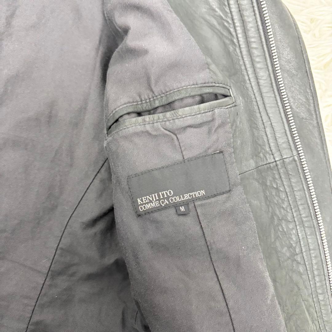 KENJI ITO × コムサ コレクション M-65 レザージャケット M