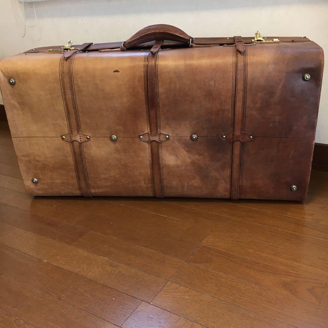 ヴィンテージ革製トランク