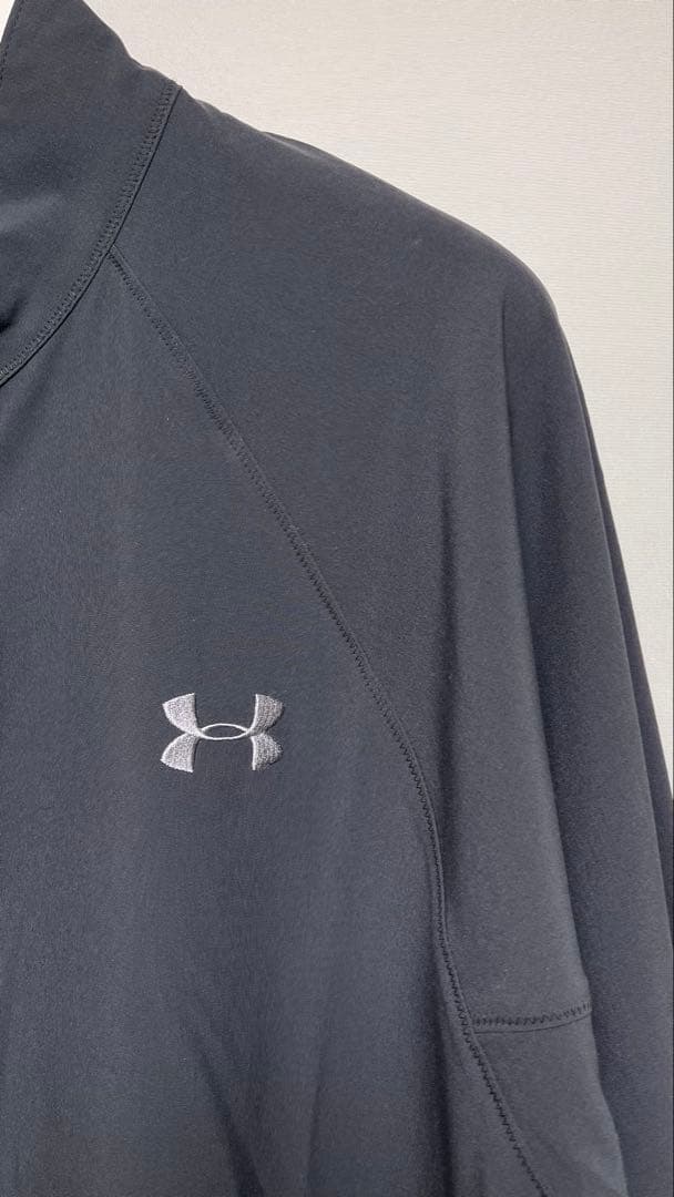 【新品未使用】アンダーアーマーストレッチフルジップ黒メンズXXL