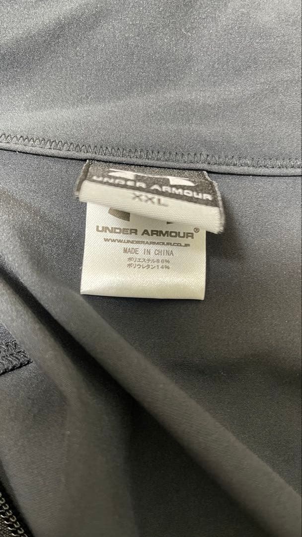【新品未使用】アンダーアーマーストレッチフルジップ黒メンズXXL