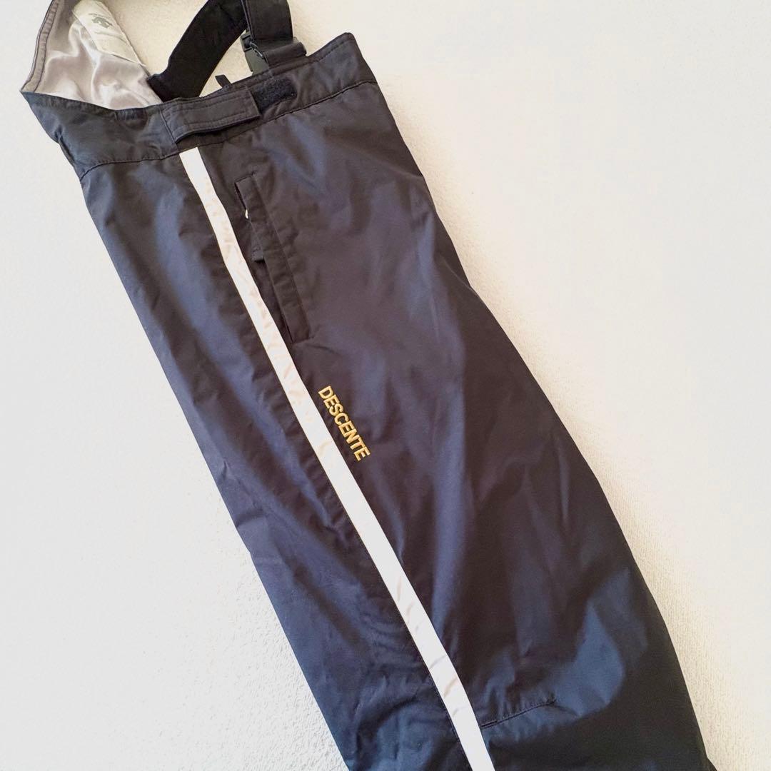 160 デサント　ヒートナビ　スキー　上下　イエロー　ブラック　スノーウェア