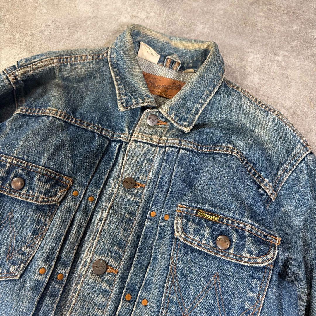 90s WRANGLER 11MJ デニムジャケット　L　日本製　Gジャン