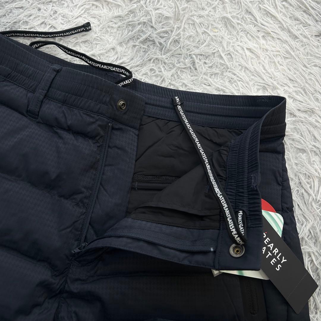 新品　パーリーゲイツ　パンツ　中綿　ストレッチ　防寒　ネイビー　サイズ4