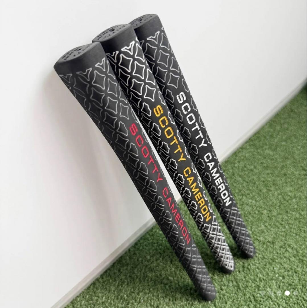 ゴルフグリップ　スコッティキャメロン　パターグリップ　黒　黄　赤　ブラック
