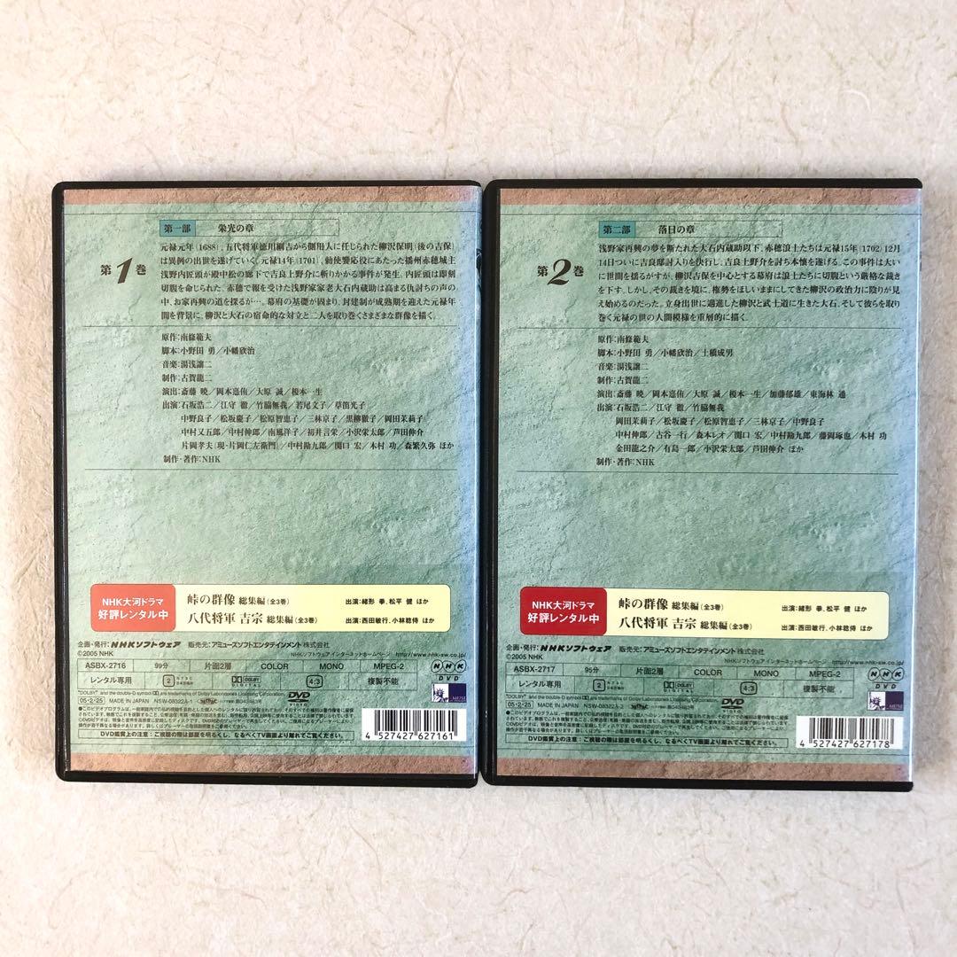 NHK大河ドラマ 元禄太平記 総集編 全2巻DVDレンタル落ち