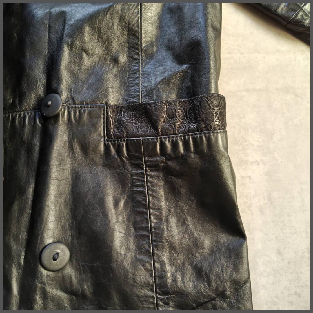 G-III vintage USA製 レザージャケット ロング丈 アメカジ 本革