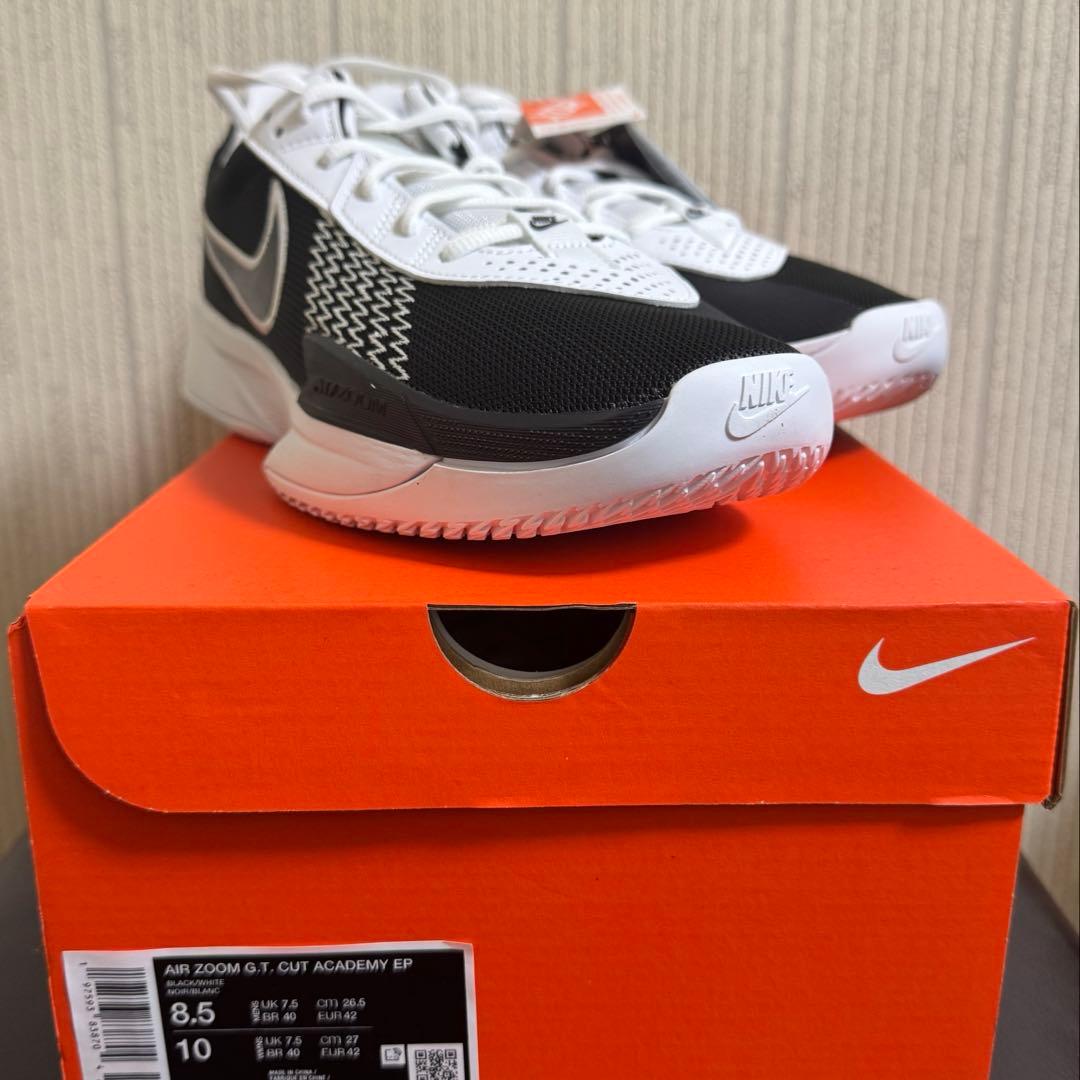 シューズ(男性用) Nike AIR ZOOM GT CUT ACADEMY EP BLK/WHT