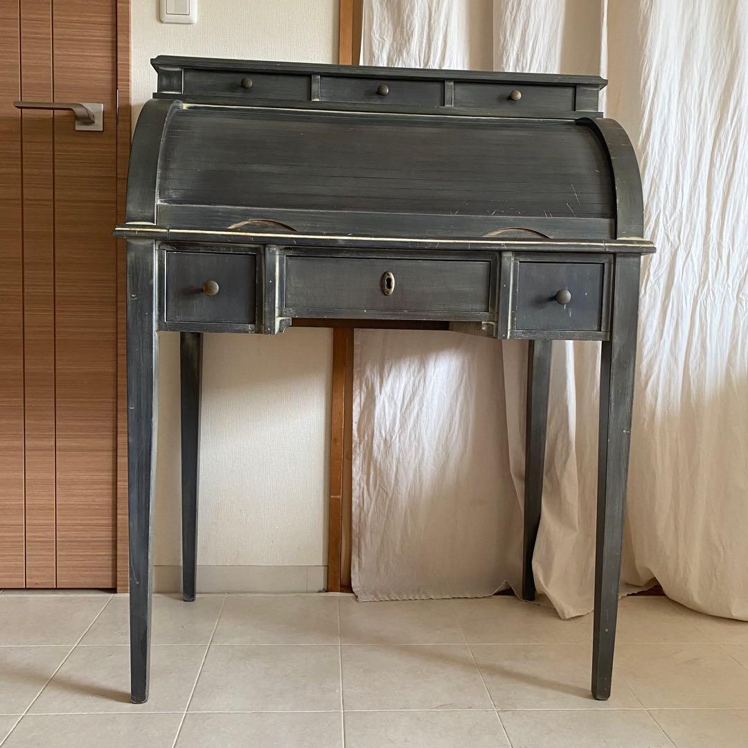 北欧　デスク　蛇腹　アンティーク　フランス　ライティングビューロー　ヴィンテージ