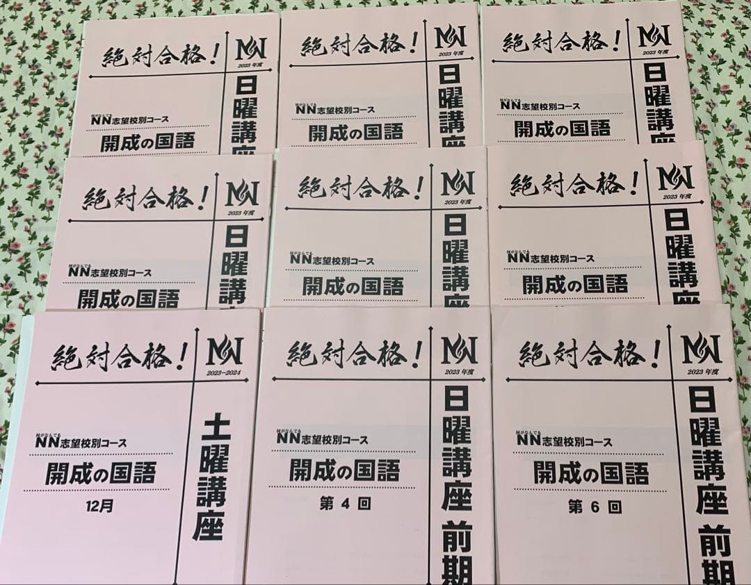 早稲田アカデミー NN開成クラス 専用テキストセット