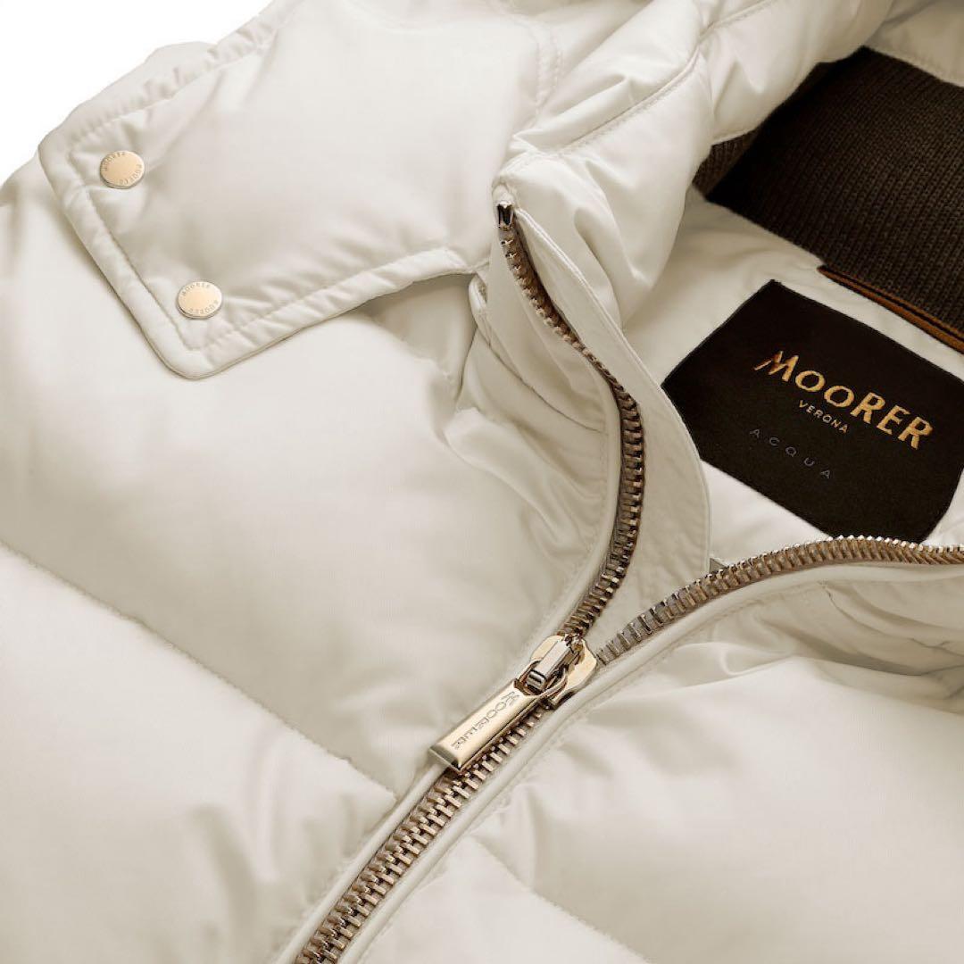 ムーレー　BR別注　ゴールドパーツ　ダウンベスト　FIRE-WKO アイボリー