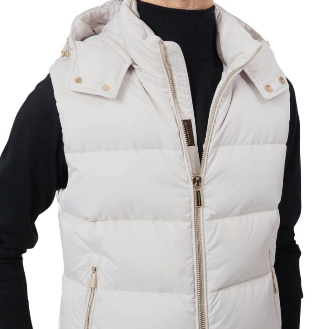 ムーレー　BR別注　ゴールドパーツ　ダウンベスト　FIRE-WKO アイボリー