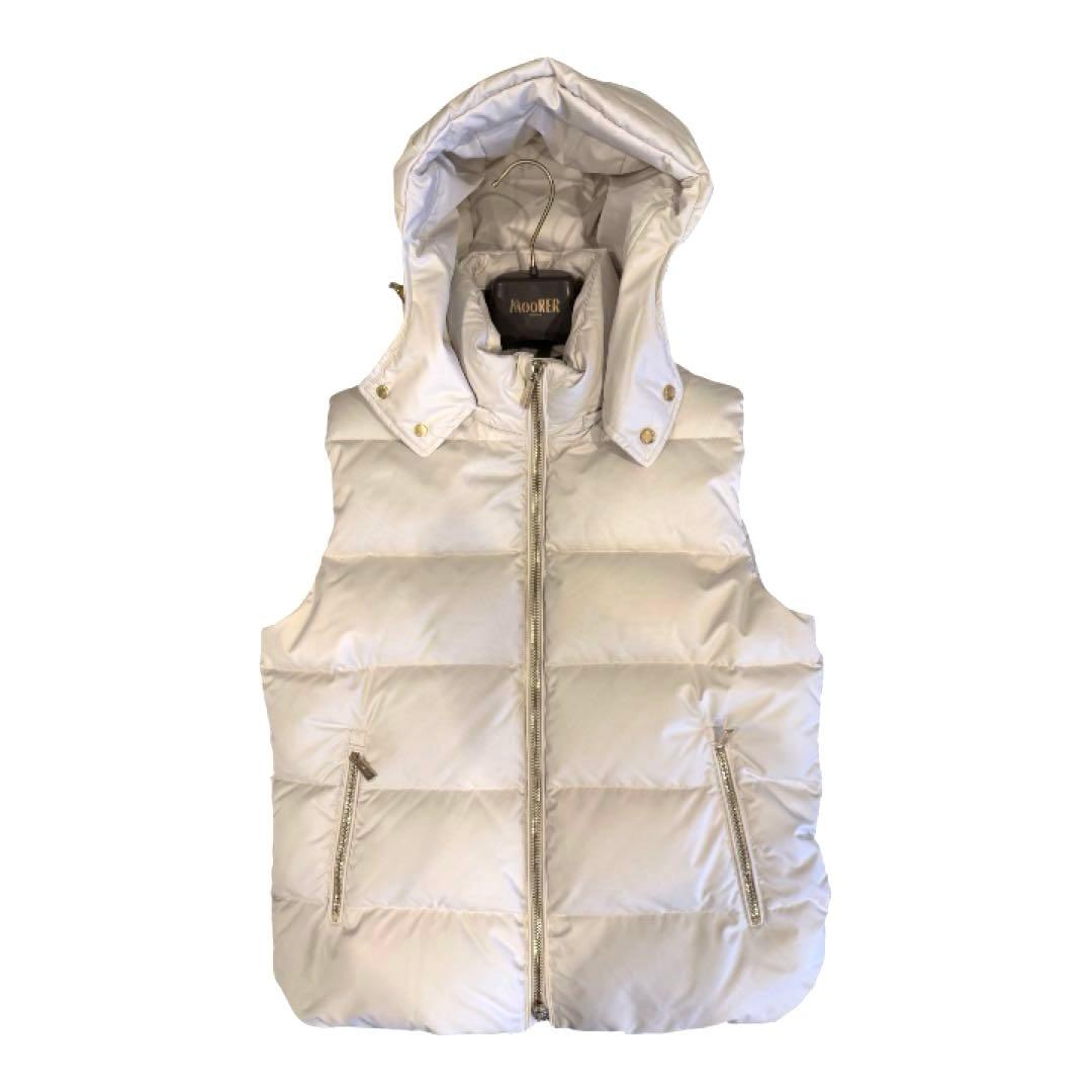 ムーレー　BR別注　ゴールドパーツ　ダウンベスト　FIRE-WKO アイボリー