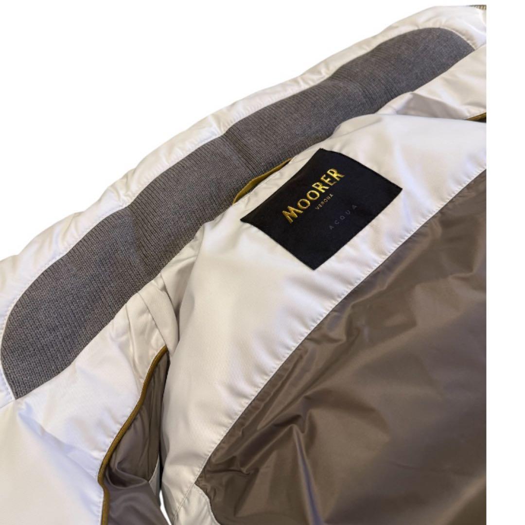 ムーレー　BR別注　ゴールドパーツ　ダウンベスト　FIRE-WKO アイボリー