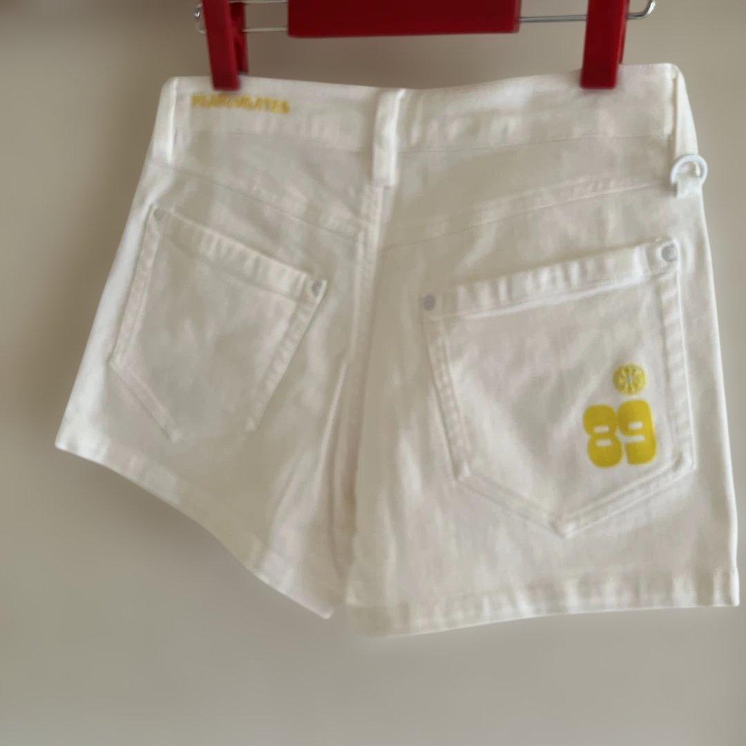 PEARLYGATESレモン柄 イエローポロシャツとレモン柄ショートパンツセット