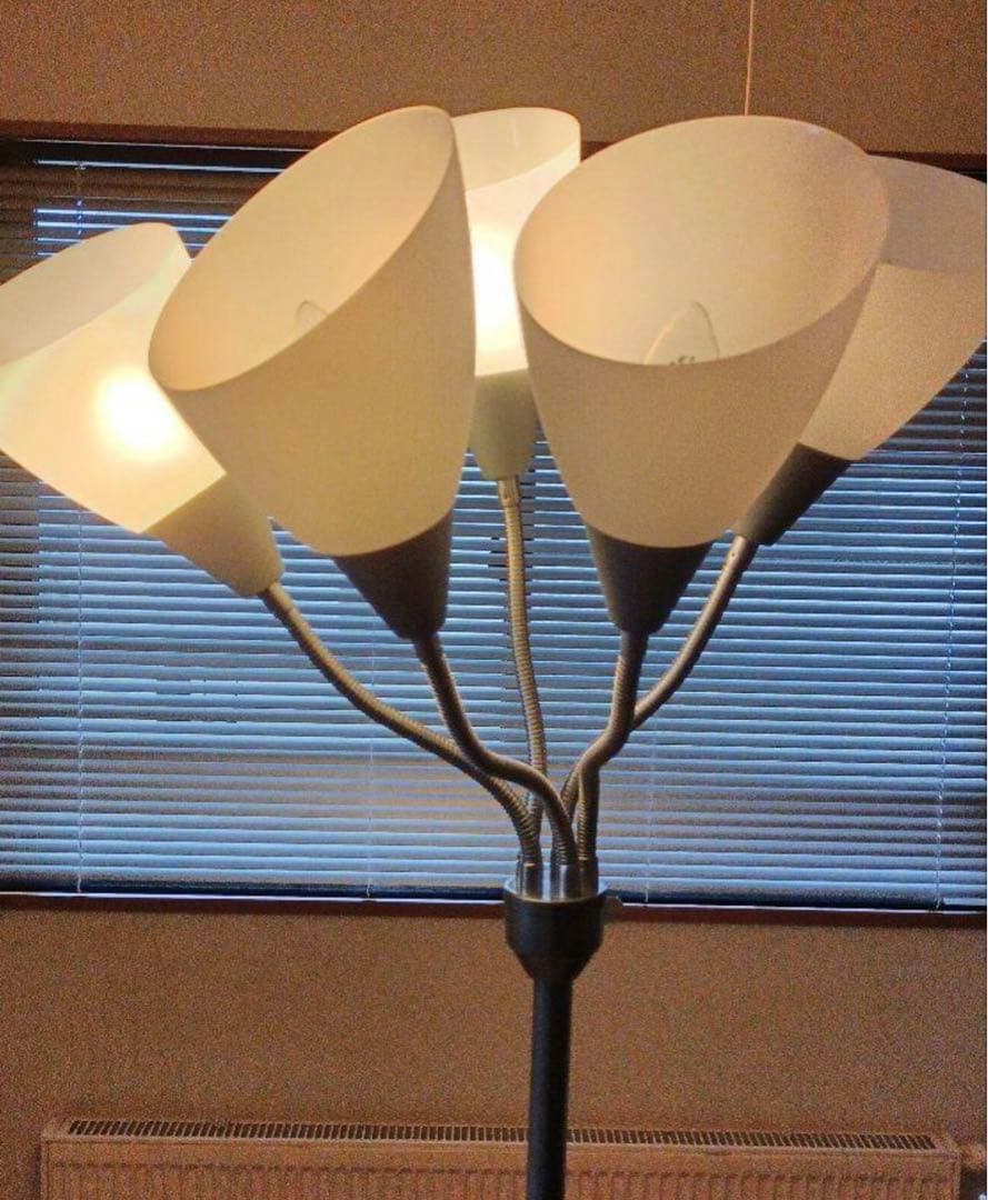 北欧　フロアランプ    グレー　調光調節　オフィス　スタンド　インテリア