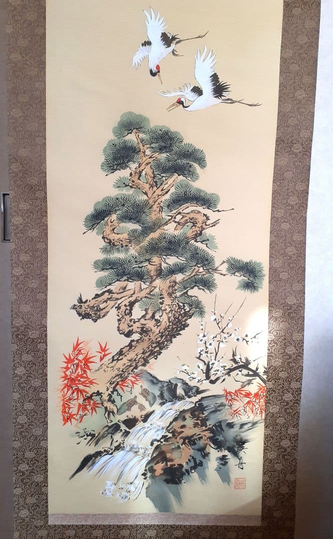 掛け軸3本セット~松竹梅鶴亀など~