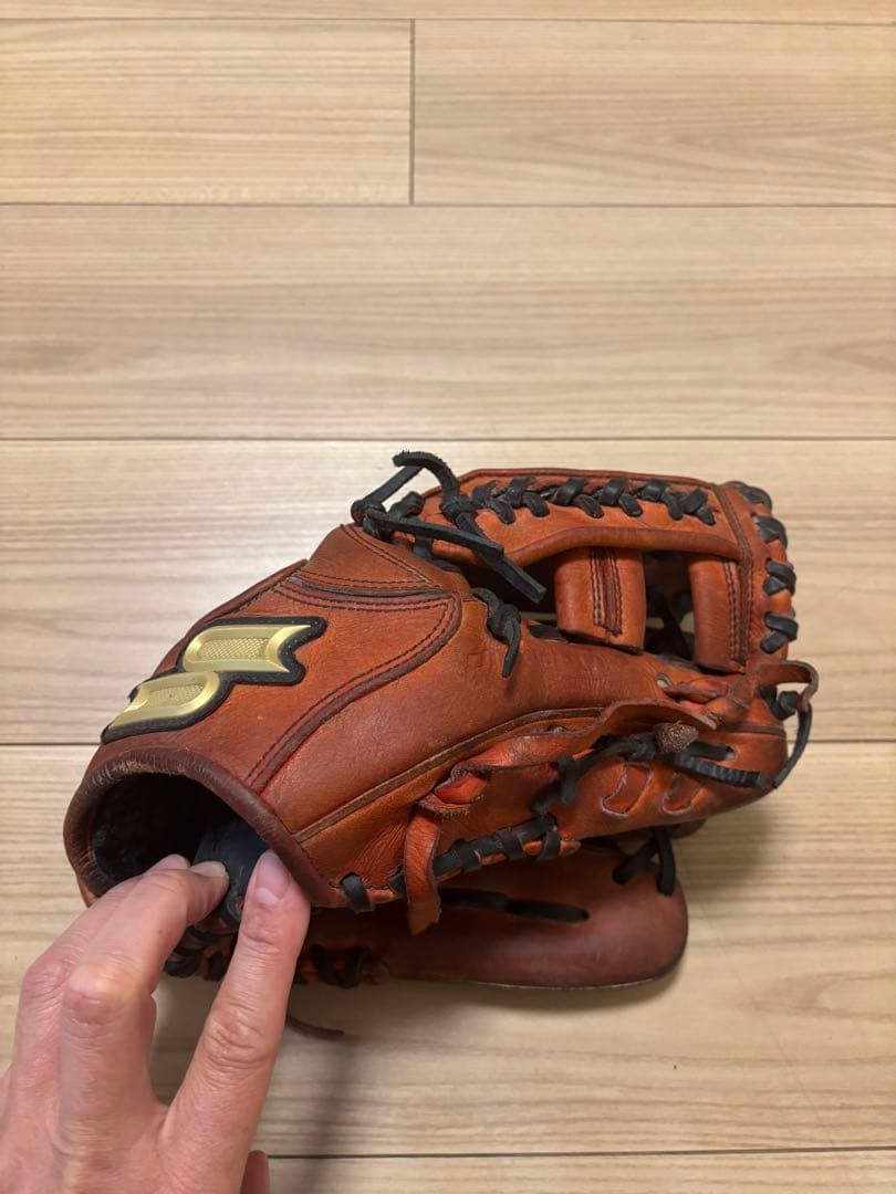 プロエッジ 硬式グローブ 茶色